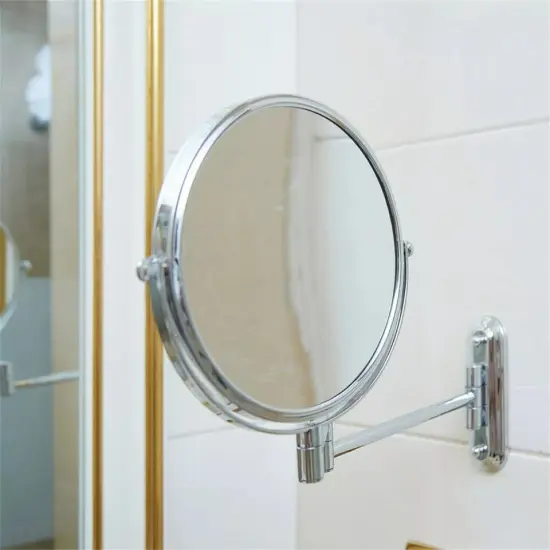 Extendable Makeup Mirror 10X Magnifying Double-Sided Bathroom Mirror 360&deg; Swivel {3}