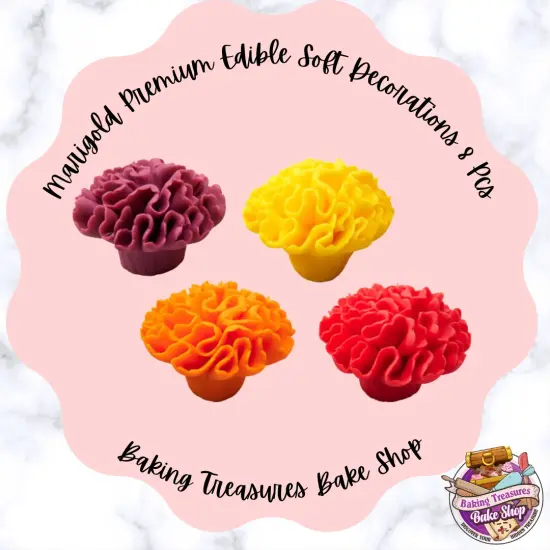 Marigold Premium Edible Soft Decorations 8 Pcs {5}