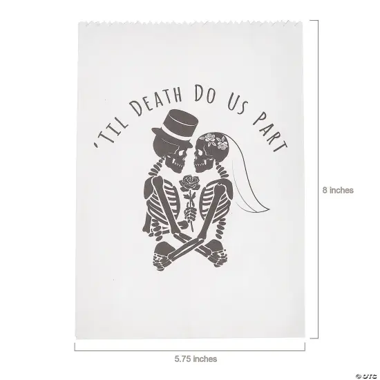Til Death Do Us Part Halloween Wedding Treat Bags Mega Bulk 150 Pc {3}