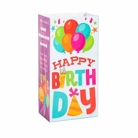 Birthday Party Activity Paper Treat Bags 5 1/4" x 10" - 12 Pc. {5}