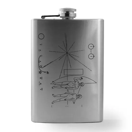 8oz Pioneer Message Stainless Steel Flask {5}