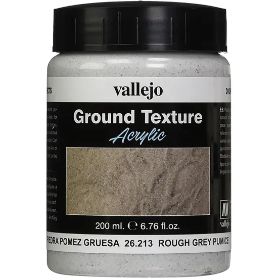 Vallejo Rough Grey Pumice, 200ml, 6.76 Fl Oz (Pack of 1) {1}
