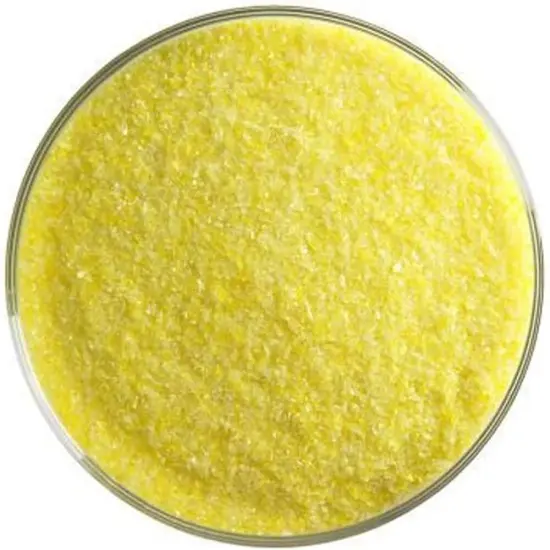 Bullseye Fusible Sunflower Yellow Opal Glass Frit 5oz Jar - 90 COE - #0220 {2}