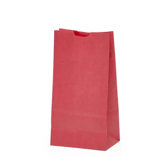 Colored Paper Carry Bags 4'' X 2 1/2'' X 8 1/4'' {1}