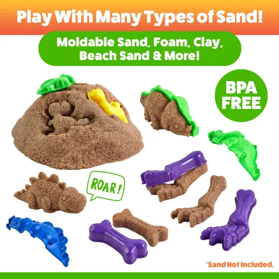 USA Toyz Dinosaur Sand Molds Beach Toys for Kids- 23pk {5}