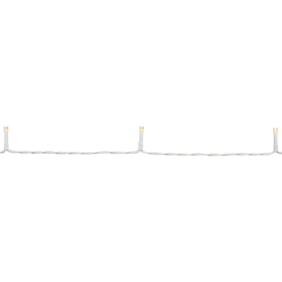Northlight Battery Operated Wide Angle LED Christmas Lights - Warm White - 9.5' White Wire - 20ct {5}