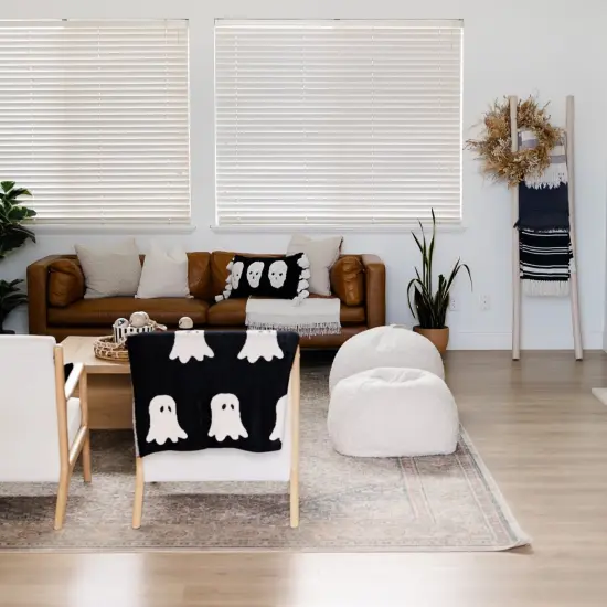 GHOSTS THROW BLANKET {2}