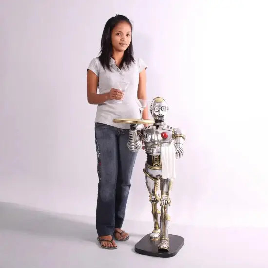 Android Robot Droid Butler Small Statue {3}