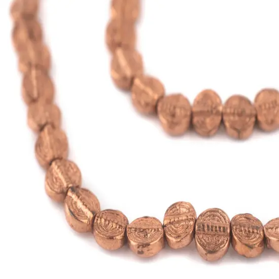 The Bead Chest Baule-Style Circular Copper Beads (7mm) {1}