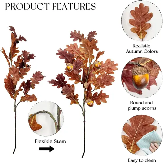 Fall Floral Stems with Acorns {2}