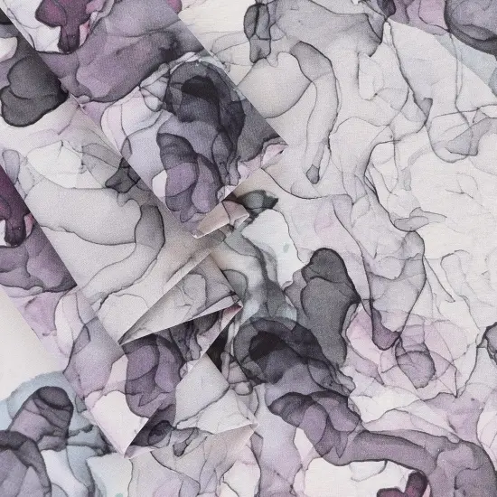 Mook Fabrics Smoke Print Cotton Fabric [108 in. Wide] - By The Yard Black/Grey {2}