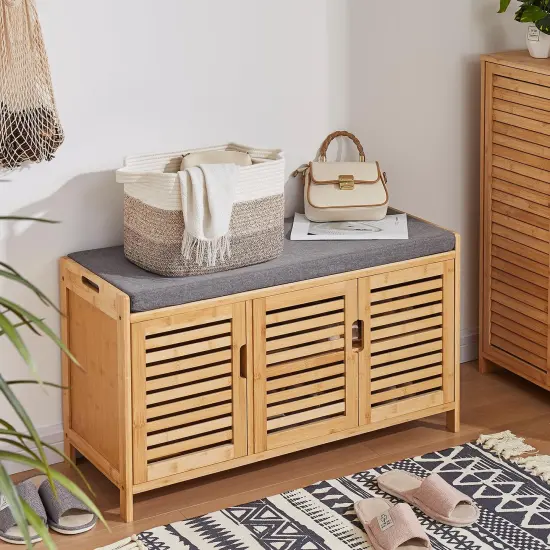 OIASKET Storage Baskets for Organizing, Woven Baskets for Shelves, Rectangle Decorative Organizer for Storage Clothes, Toy, Books, Towels Nursery Bins 3 Pack (Gradient Yellow) {2}