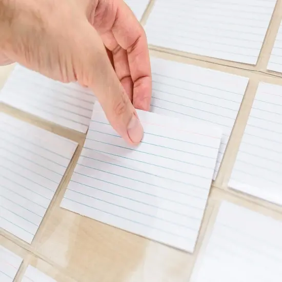 3" x 5" Index Card Holder Sleeve. 5 Rows 4 Cols, 20 Card Slots, 18"x22" {2}