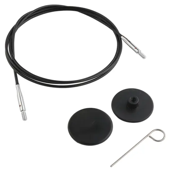 KnitPro Stainless Steel Fixed Cable W/Connectors 40"-W/Cable Key & 2 End Caps {1}