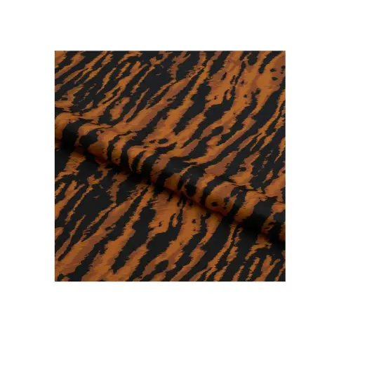 Tiger Stripes Printed Spandex Fabric {4}