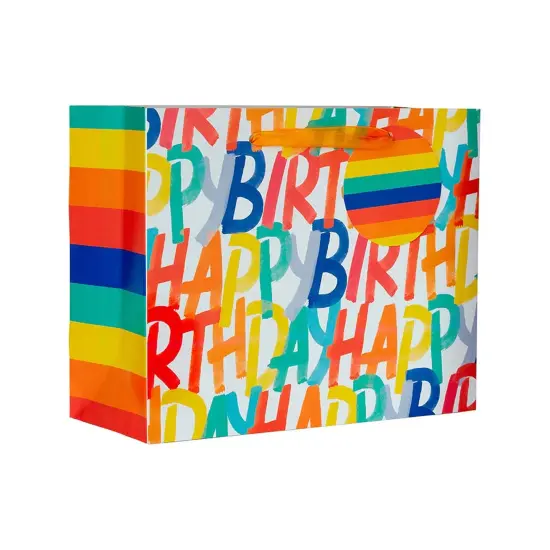 Patterned Gift Bags 8" X 4" X 10" Versatile Gift Wrapping Bags {2}