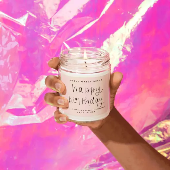 HAPPY BIRTHDAY SOY CANDLE {6}