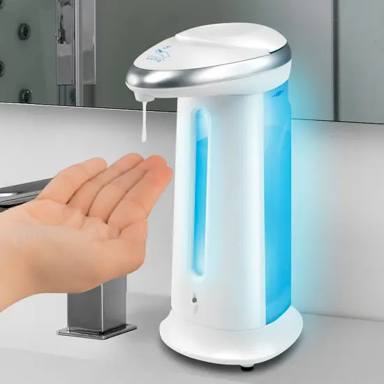 Collections Etc Hands-Free Soap and Hand Sanitizer Automatic Dispenser {1}