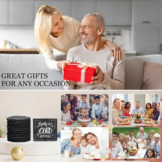 24 Pcs Slate Coasters {4}