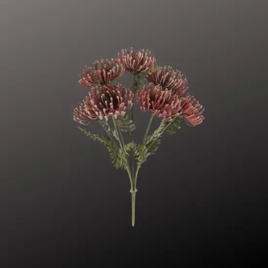 19" Artificial Mauve Protea Bush &ndash; Fall Faux Floral Stems-85319-MV {3}