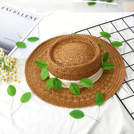 200 Pcs Green Leaves for Crafts {3}