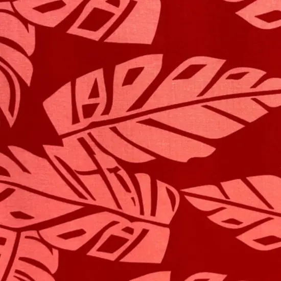 1 Yard Tropical Paradise Rayon Fabric 36" L x 45" W Red {6}