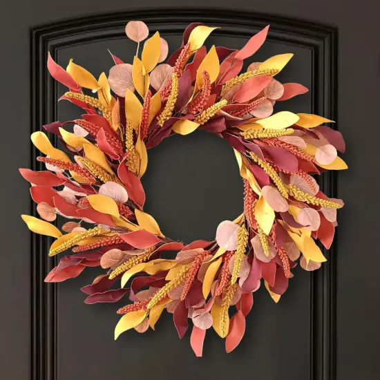 24 Inch Autumn Fall Wreaths {1}