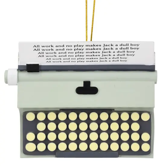 Tree Buddees All Work No Play Typewriter Halloween / Christmas Ornaments {3}