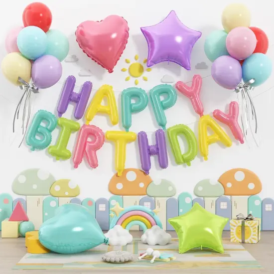 29PCS 16 Inch Foil Letters Letter Banner Sign {1}