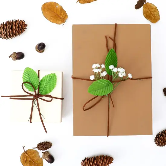 200 Pcs Green Leaves for Crafts {2}