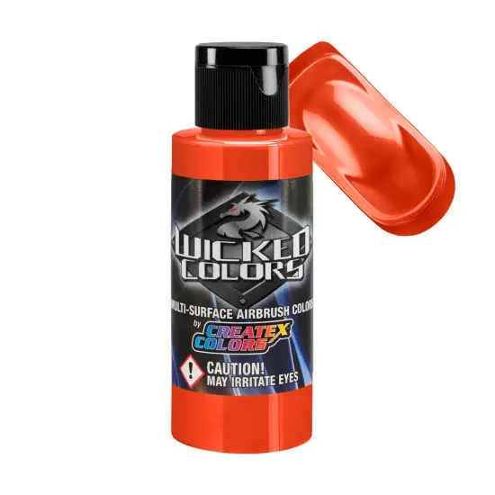 Orange - Wicked Detail Semi Opaque Colors Airbrush Paint, Matte Finish, 2 oz. {1}