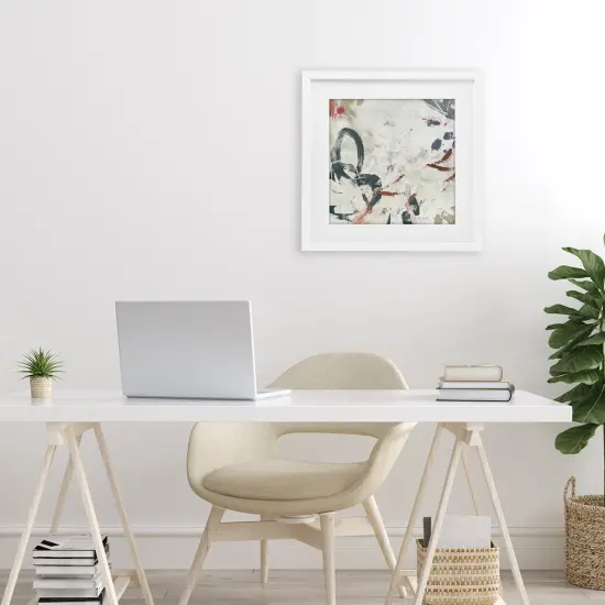 Stupell Industries Neutral Washi Abstract Framed Print Under Glass, design by June Erica Vess {2}