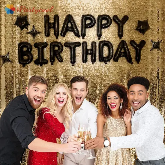 Black Premium Mylar Foil Letter Number(black) {6}