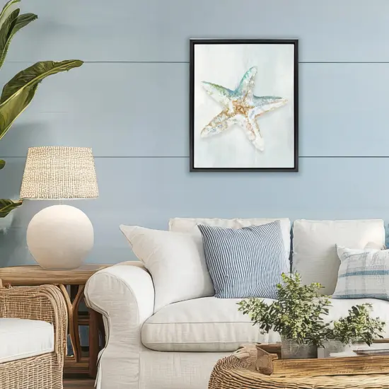 Stupell Industries Muted Starfish Serenity Floating Frame, design by Hannah Dawson {2}