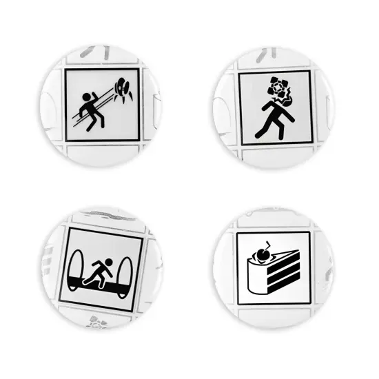 Portal 2 4-Piece Magnet Set {1}