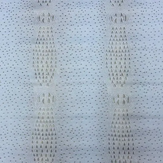 1 Yard Gatorich Faux Leather Vinyl Fabric Upholstery Handbags Wallets Home Decor 54" Width Cloud Blue {1}