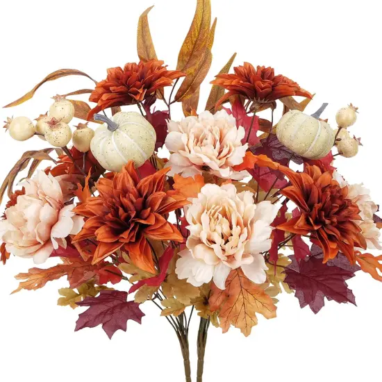 2 Bundles Fall Mixed Bush Flowers (19.29") {1}
