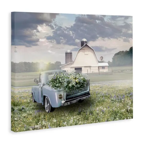 Stupell Industries Sun Bleached Barn & Truck Canvas By Nan {3}