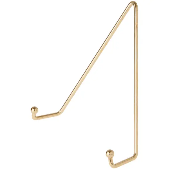 Bard's Shiny Gold-toned Wall Mountable Plate Hanger, 7.5" H x 6.25" W x 2.25" D (For Plates 8" - 10") {1}