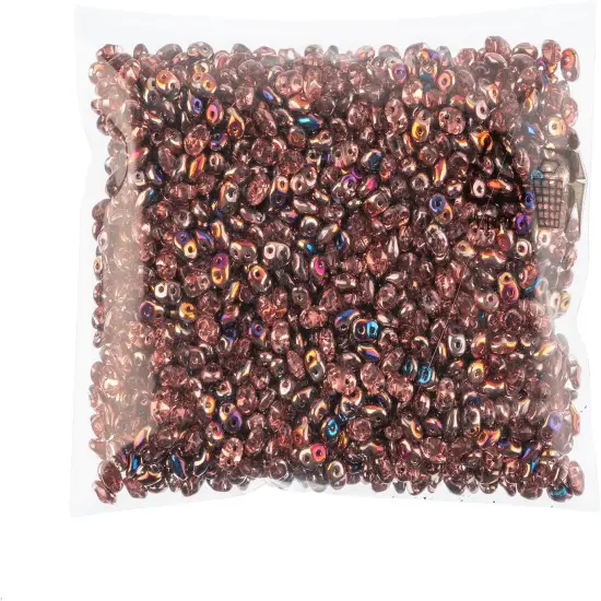 Matubo 2-Hole Czech Glass Sliperit Superduo Beads, 100g Rosaline {2}