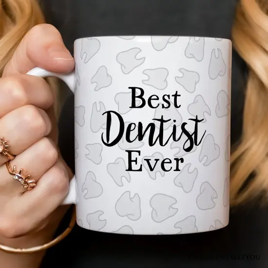 Dentist Mug, Dental Assistant Teeth Gift {1}