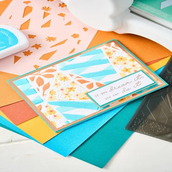 Sizzix A6 Stencil By Stacey Park 4/Pkg-Fragmented Floral #2 {5}