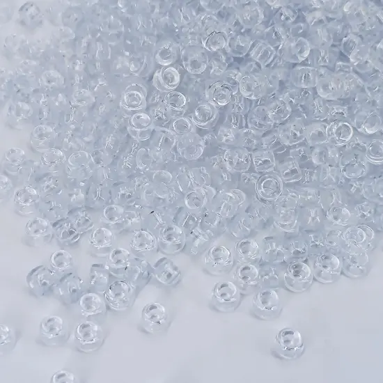 MIIIM 1200PCS 6x9mm Clear Pony Beads Bulk, Kandi Beads for Bracelets Making Kit, Hair Braids Craft for Jewelry Making (Clear) {1}
