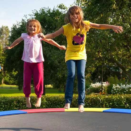 16 Feet Waterproof Trampoline Safety Pad with Elastic Straps and Foam {5}