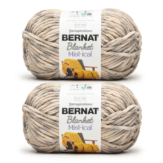 Bernat Blanket Mist-Ical Yarn 24 Pack-Gray Cloud {1}