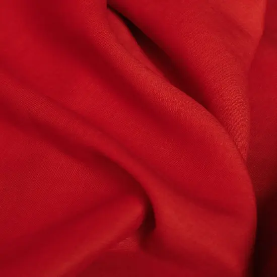 1 Yard Lipstick Pure Linen Fabric, Midweight 5.5 Oz Stone Washed Solid Weave 54 Inch {5}