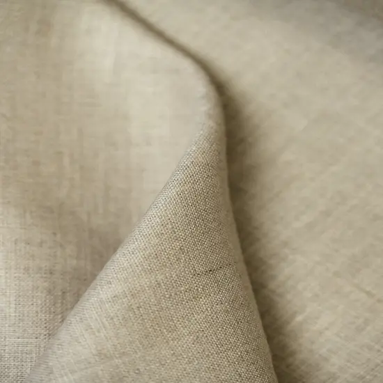 1 Yard Natural Pre Shrunk Pure Linen Fabric, Midweight Solid 60 Inches Wide {1}