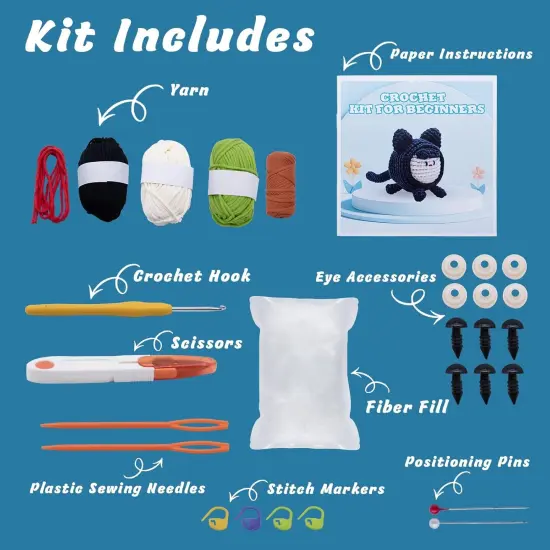 Easy Crochet Animal Set for Adults Kids {2}