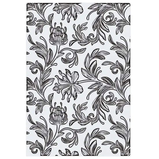 Sizzix 3D Texture Fades Embossing Folder A5 by Tim Holtz-Botanical {3}