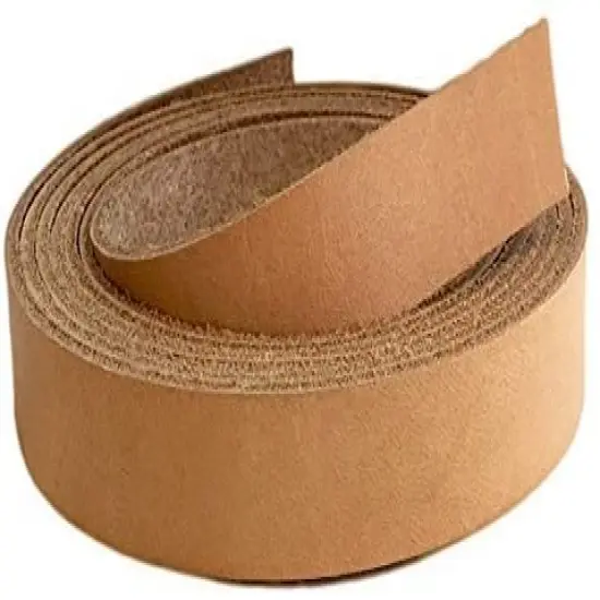 European Leather Works 9-10 oz. 3.2-4mm Vegetable Tanned Cowhide Leather Strip Sizes 1" to 3" Width X 84" Length {3}